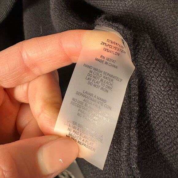 Tahari Black Knit Tie Waist Soft Jacket Women's Medium - Picture 5 of 6